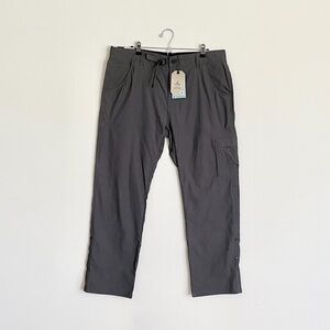 NEW Prana Stretch Zion Pant II Dark Iron Men’s 36 x 32 Straight Leg Relaxed Fit